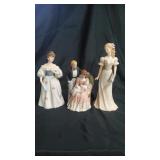 3 Homeco Porcelain figurines.
