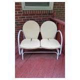 2 Seat Yellow Metal Glider