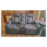 Reclining Electric Love Seat With Cup Holders.