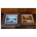 2 Oil Paintings On Canvas