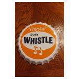 Just Whistle Pop Bottle Cap Metal Sign