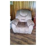 Micro Suede Style Rocker Recliner.