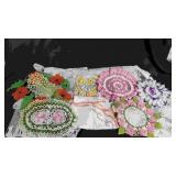 Crocheted & Embroidered Dolies.