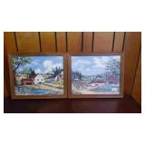 2 Country Scene Prints