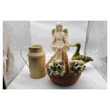 Angel, Duck, Dog & Watering Can Outdoor Decor