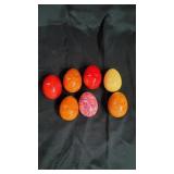 7 Medium Sized Granite Eggs.