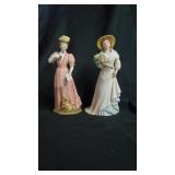 2 Porcelain Homeco Figurines.
