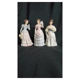3 Porcelain Homeco Figurines.