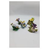 5 Porcelain Butterly Figurines.