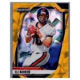 Eli Manning Yellow Cracked Ice