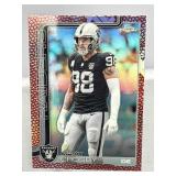 Maxx Crosby Football Leather Refractor