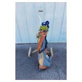 Wilson Golf Bag With Misc. Golf Clubs