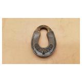 "Good Luck" Horseshoe Padlock