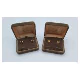 2 Sets Of "Speidel" 14 KT Gold Overlay Earrings