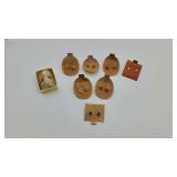 Various Sets Of 14K Gold "Post" Studded Earrings