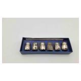 6 Sterling Silver Salt and Pepper Shakers