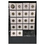 US Buffalo Nickels Dated from 1920-1930