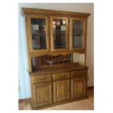 Oak China Display Cabinet.