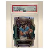 Trevor Lawrence Silver Prizm Die Cut RC PSA 7