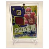 Luke McCaffrey First Year Fresh Blue Hyper Relic