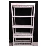 Keter 4 Shelf Plastic Shelf.