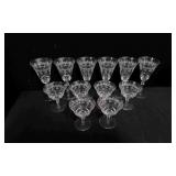 12 Charlene Bryce Clear Glass Lot