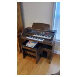 Lowrey Organ W/Stool & Books
