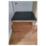 Card Table & 2 Metal Folding Chairs