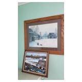 2 Winter Scene Paintings