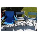 3 Folding Chairs