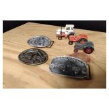 Case Toy Tractors & Belt Buckles.