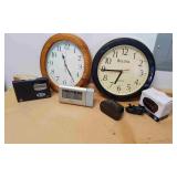 Various Clocks, Wall, Desk, Outdoor etc.