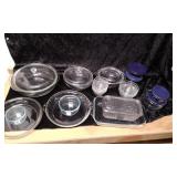 Clear Pyrex & Anchor Hocking