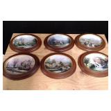 6 Thomas Kincade Collector Plates.