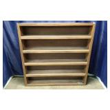 Five-Shelf Wooden Bookcase
