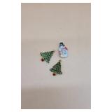3 Christmas Brooches