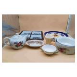 Misc Serving Dishes and Tea Pot