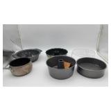 Box of Various Cake Pans, Pots, and Misc