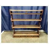 Wooden Wall Mounted Multi-tier Shelf