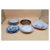 Box of Decorative and Stoneware Plates
