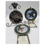3 "Charles Frace" Inspired Plates