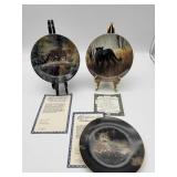 3 "Charles Frace" Inspired Plates
