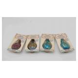NIB 4 Miniature Carnival Glass President Decanters