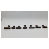 7 Rubber Hand Stamps