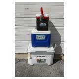 IGLOO 60-Quart Wheeled Coolor & 2 Small Coolers