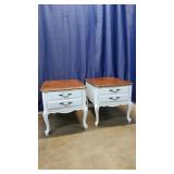 2 Bassett 2-Drawer Night Stands