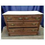Wooden Marble Top-Dresser