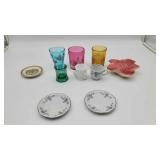 Drinking Glasses, Saucers, & Misc