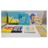 8 Hand Painted Canvases