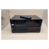 Hitachi VHS Player & JVC CD Player